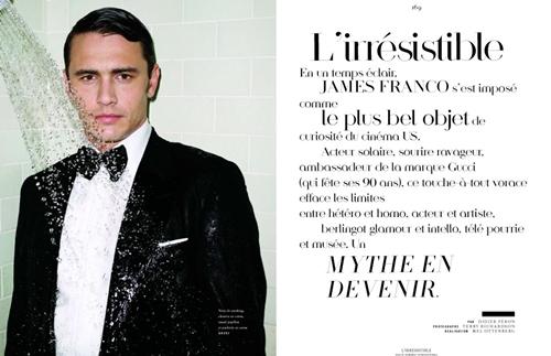 James Franco @&ldquo;Vogue Paris Hommes International S/S 2011