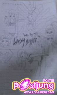 lady gaga & การ์ตูนค้ะ (ฝีมือเด้กไทยค้ะ)