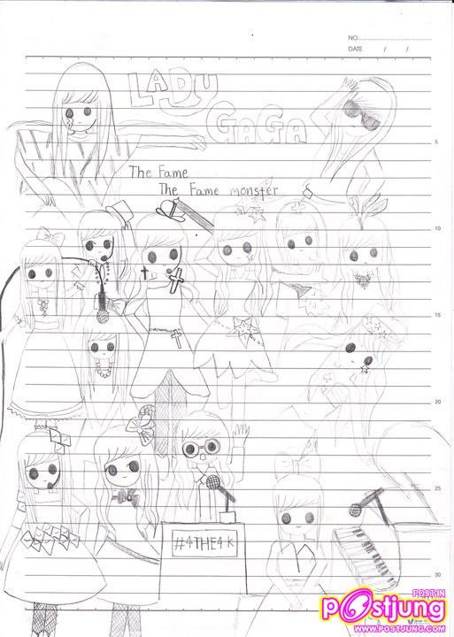 lady gaga & การ์ตูนค้ะ (ฝีมือเด้กไทยค้ะ)