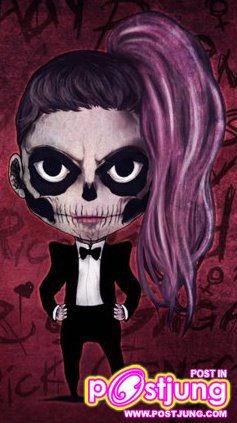 lady gaga & การ์ตูนกราฟฟิกค้ะและซิมจ้า