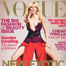 Anja Rubik @Vogue Australia April 2011