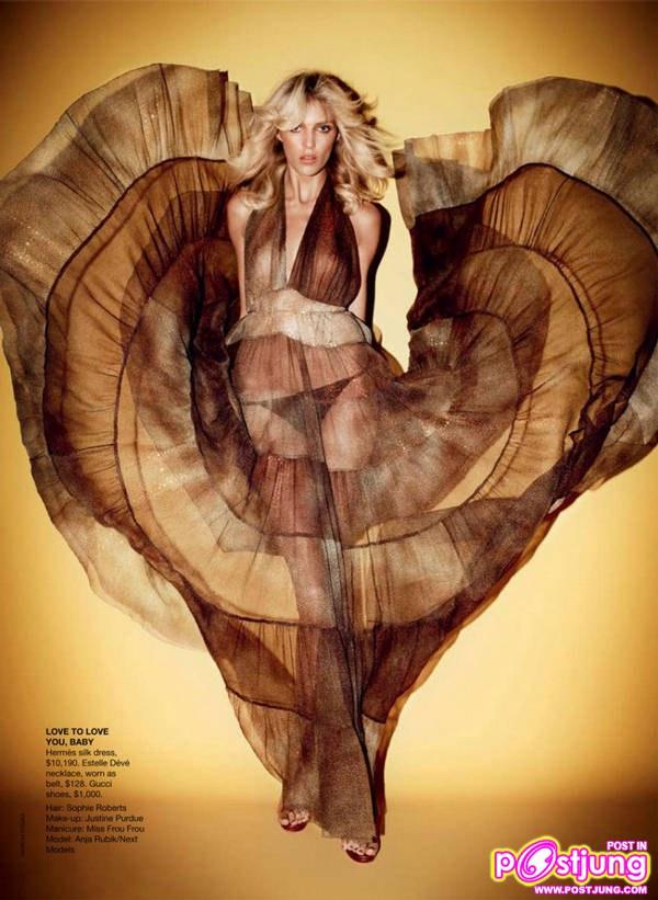 Anja Rubik @Vogue Australia April 2011