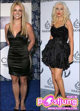 มาดู สสส กัน (สองสาวสวย)britney spears christina aguilera Hollywood Walk of Fame