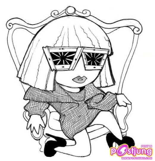 lady gaga & การ์ตูน