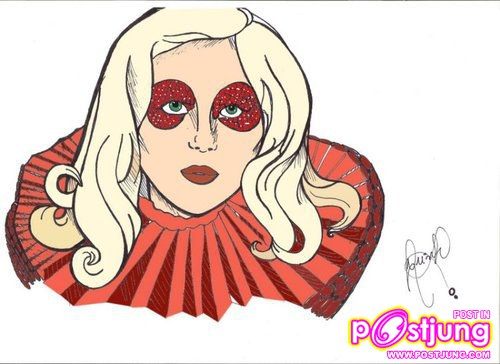 lady gaga & การ์ตูน