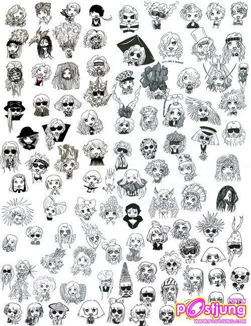 lady gaga & การ์ตูน