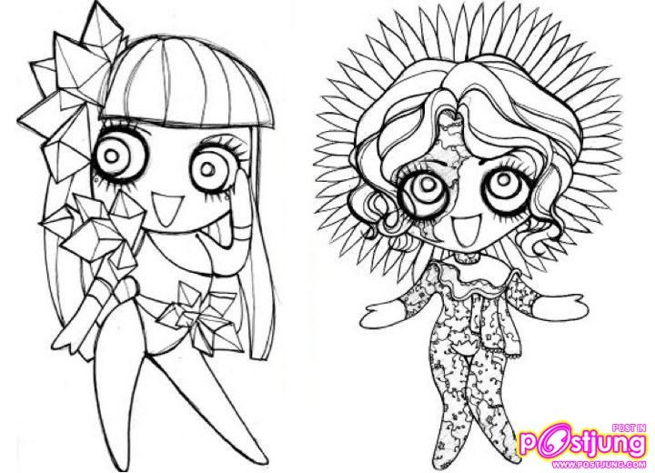 lady gaga & การ์ตูน