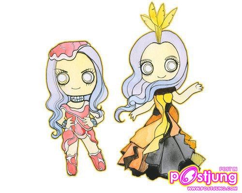lady gaga & การ์ตูน