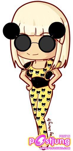 lady gaga & การ์ตูน