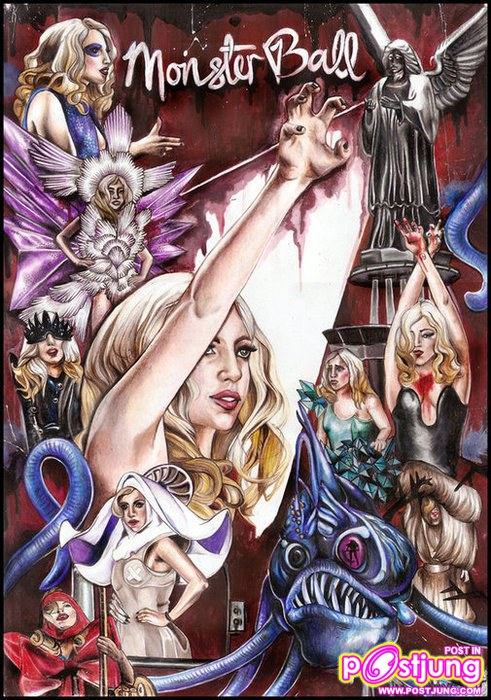 lady gaga & การ์ตูน