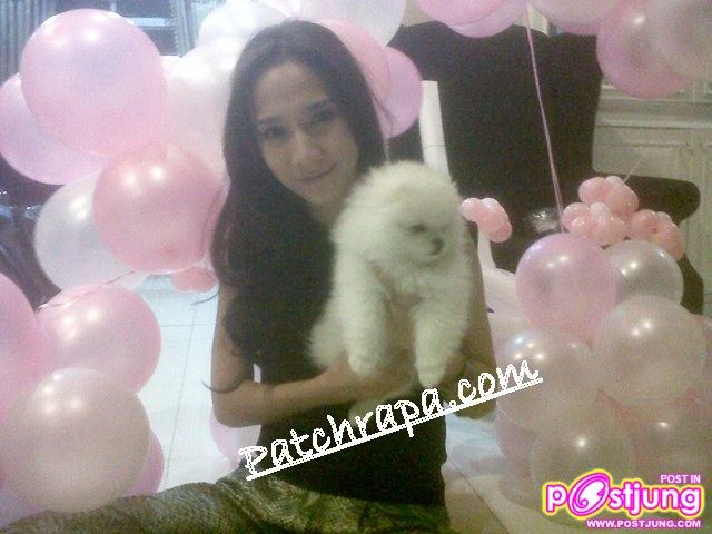 อั้มกับน้องหมา