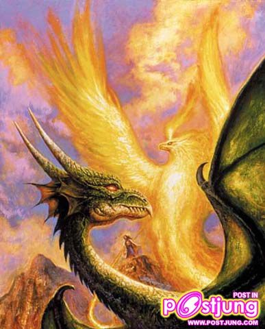 ตามเคล็ด คือแต่ละประเทศจะมีสัญลักษณ์ไว้ข่มสัตว์เทพของอีกฝ่ายหนึ่ง