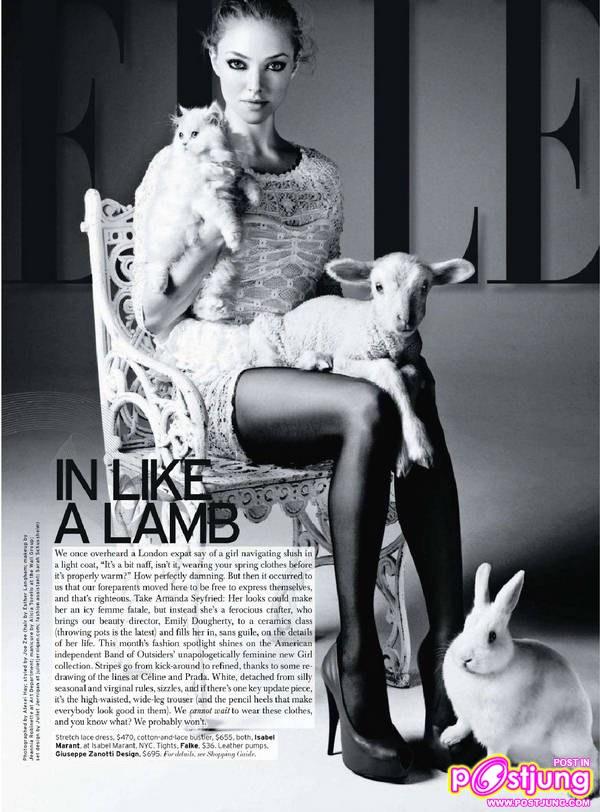 Amanda Seyfried @Elle [us] April 2011