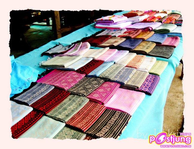 ผ้าทอที่ชุมชนไทใหญ่