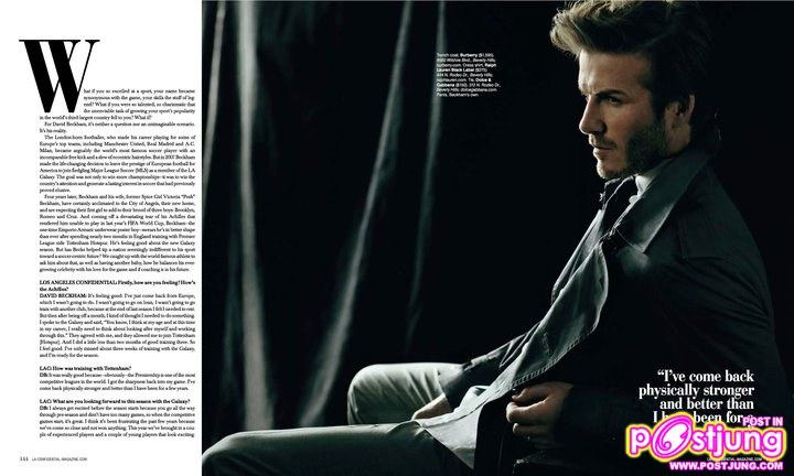 David Beckham @Los Angeles Confidential mag.