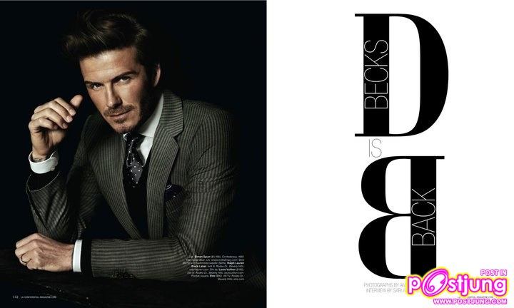 David Beckham @Los Angeles Confidential mag.