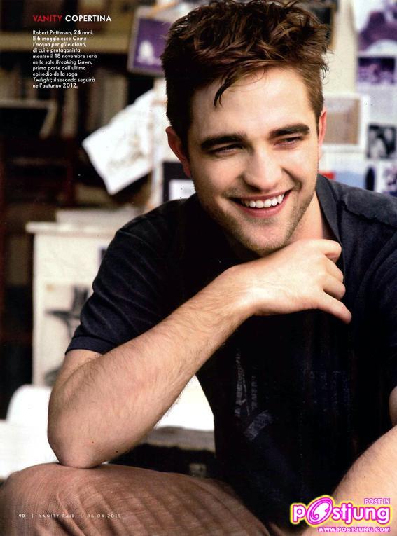 Robert Pattinson @Vanity Fair Italia April 2011