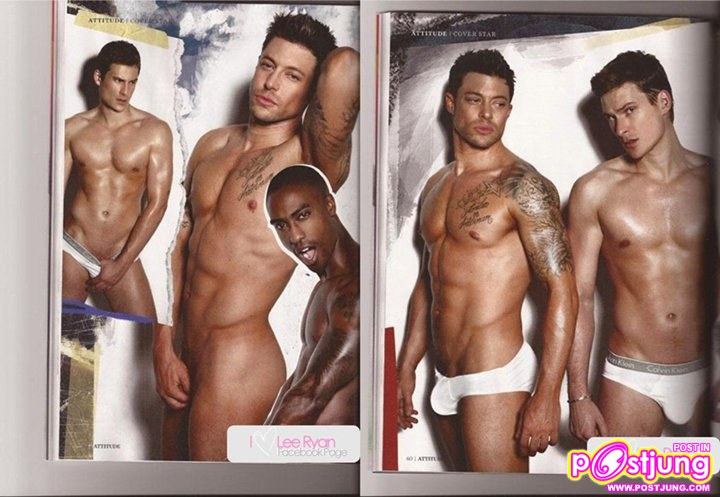 Blue.. naked on Attitude uk magazine!  April 2011