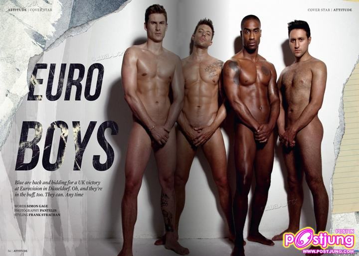 Blue.. naked on Attitude uk magazine!  April 2011