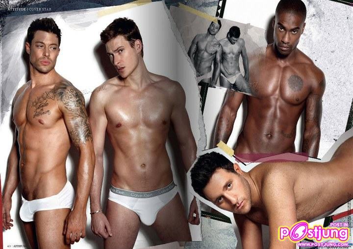 Blue.. naked on Attitude uk magazine!  April 2011