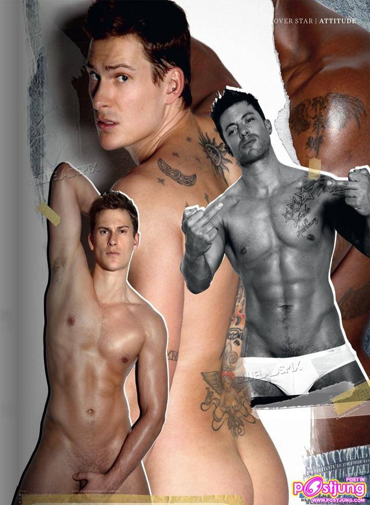 Blue.. naked on Attitude uk magazine!  April 2011