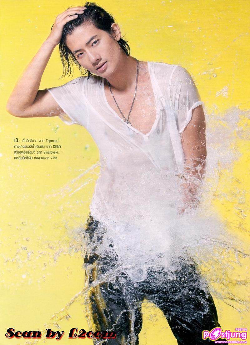 ชุ่มฉ่ำรับสงกรานต์ กับ แพนเค้ก & เป้-อารักษ์ @Cosmopolitan Thailand no.169 April 2011