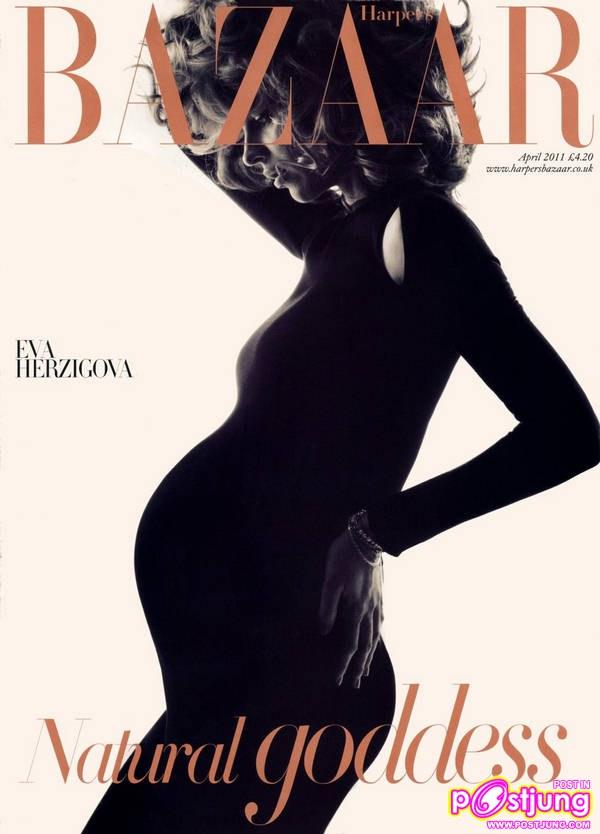 Eva Herzigova @Harper’s Bazaar UK April 2011