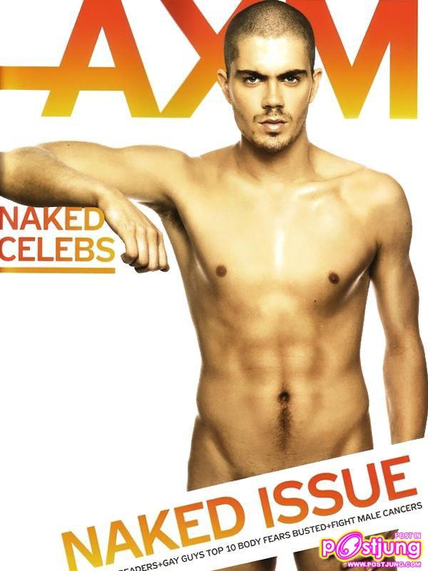 Max George naked for AXN Magazine