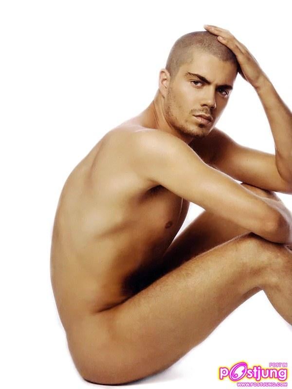 Max George naked for AXN Magazine