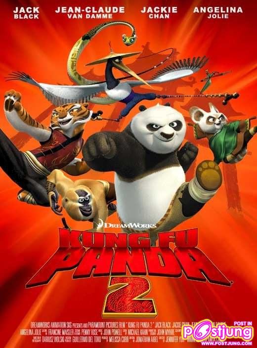 โปสเตอร์หลากแคแร็คเตอร์จาก Kung Fu Panda 2