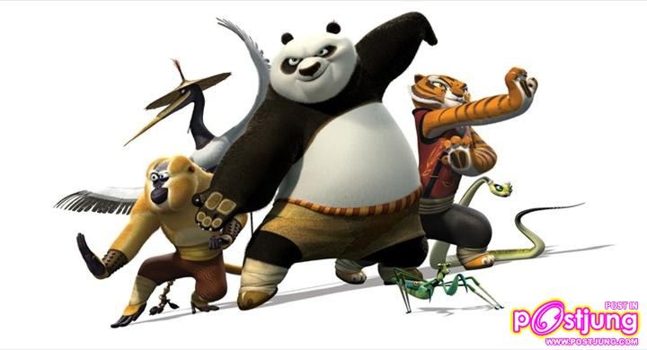 โปสเตอร์หลากแคแร็คเตอร์จาก Kung Fu Panda 2