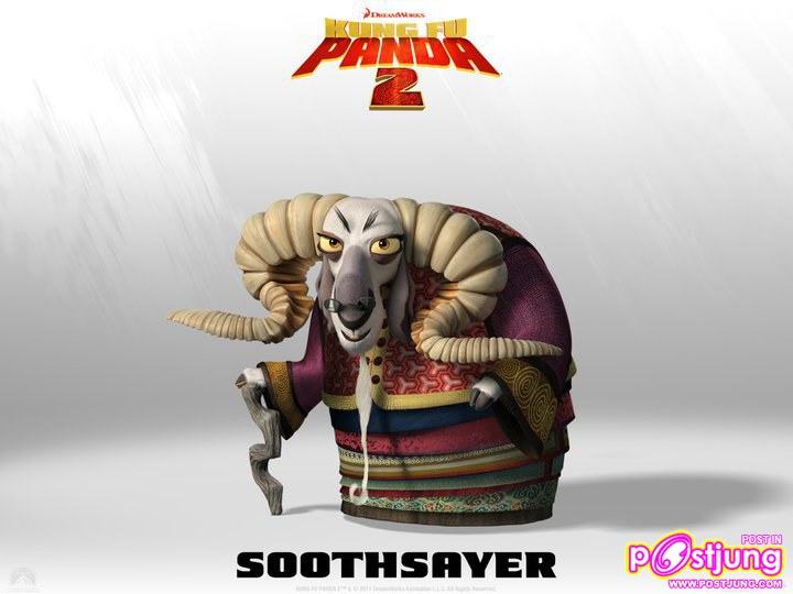 โปสเตอร์หลากแคแร็คเตอร์จาก Kung Fu Panda 2