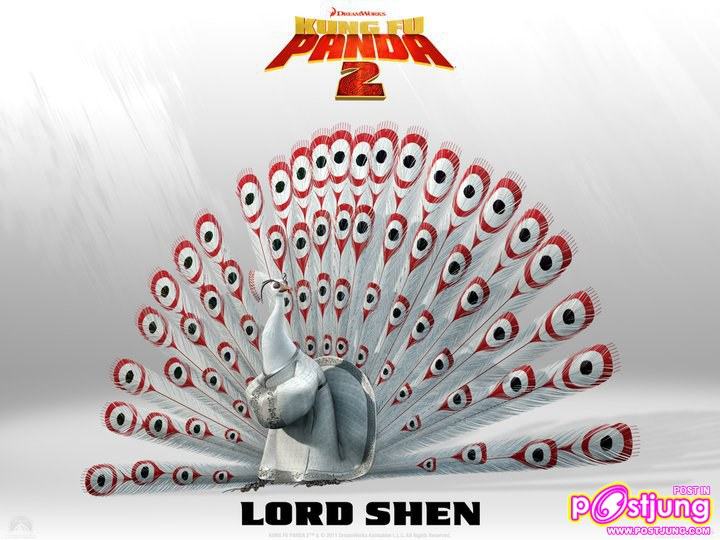 โปสเตอร์หลากแคแร็คเตอร์จาก Kung Fu Panda 2