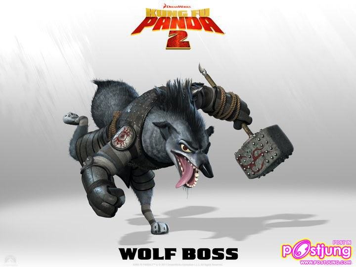 โปสเตอร์หลากแคแร็คเตอร์จาก Kung Fu Panda 2