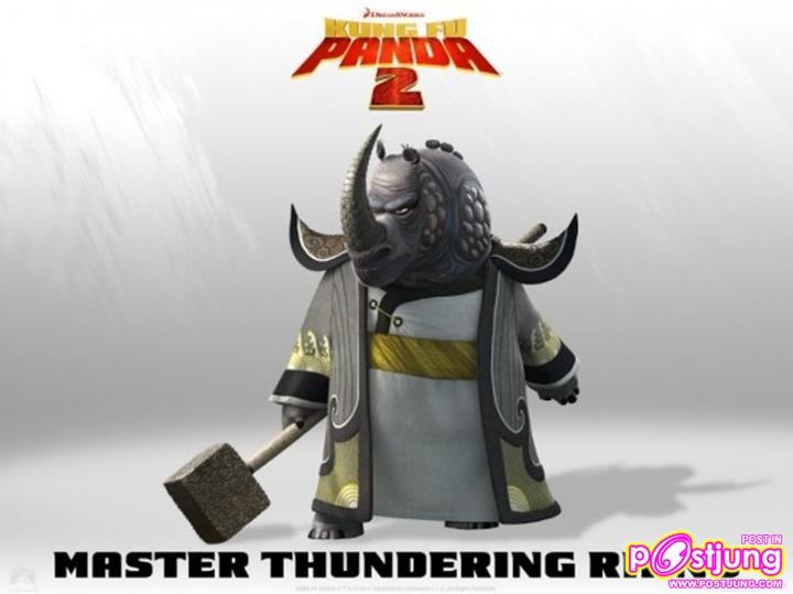 โปสเตอร์หลากแคแร็คเตอร์จาก Kung Fu Panda 2