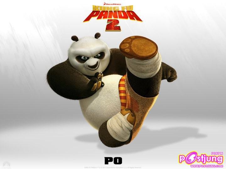 โปสเตอร์หลากแคแร็คเตอร์จาก Kung Fu Panda 2