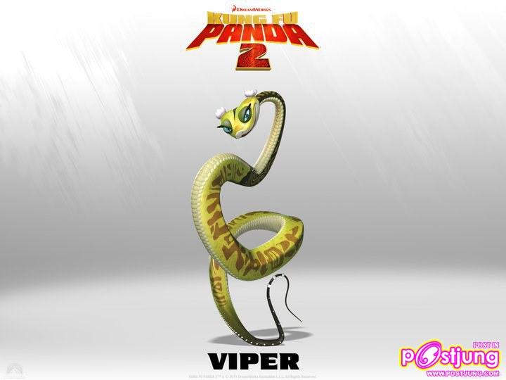 โปสเตอร์หลากแคแร็คเตอร์จาก Kung Fu Panda 2