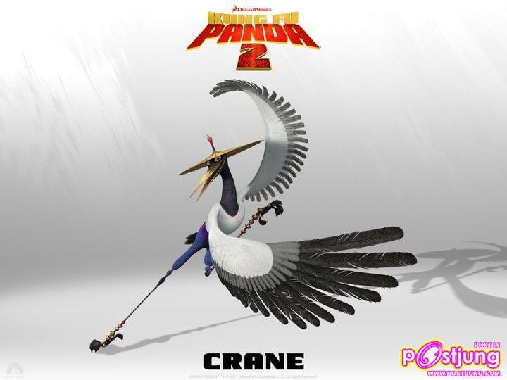 โปสเตอร์หลากแคแร็คเตอร์จาก Kung Fu Panda 2