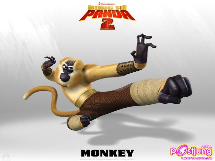 โปสเตอร์หลากแคแร็คเตอร์จาก Kung Fu Panda 2
