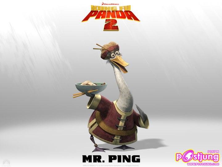 โปสเตอร์หลากแคแร็คเตอร์จาก Kung Fu Panda 2
