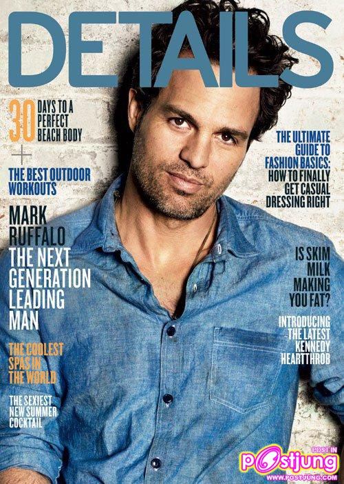 Mark Ruffalo Covers on Details magazine May 2011