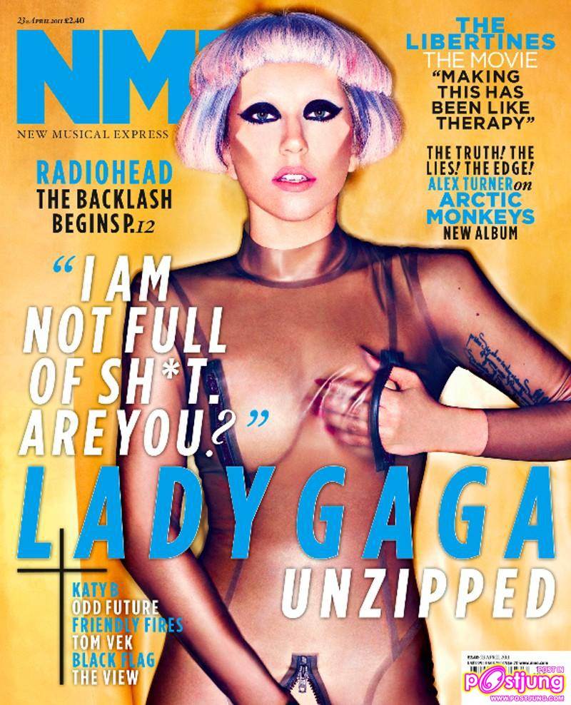 LADY GAGA photoshoot for NME April 2011