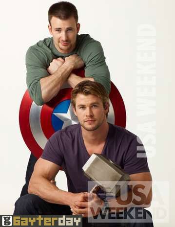 2 superhero Thor & Captain america