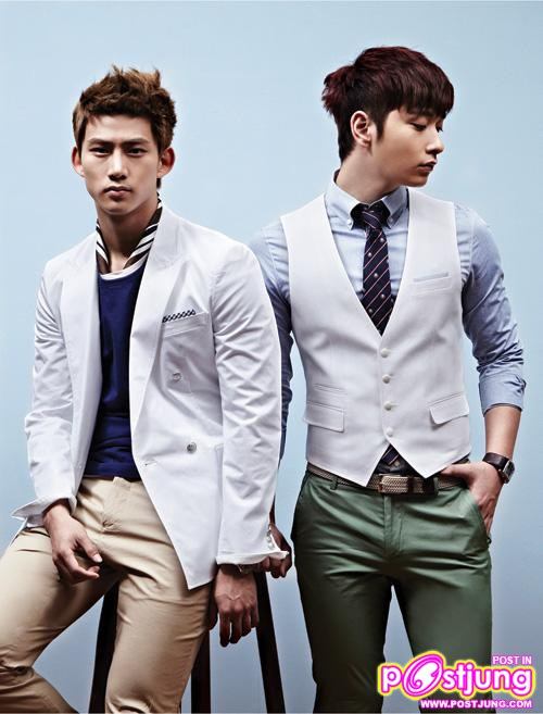 Taecyeon & Chansung @Esquire Korea May 2011