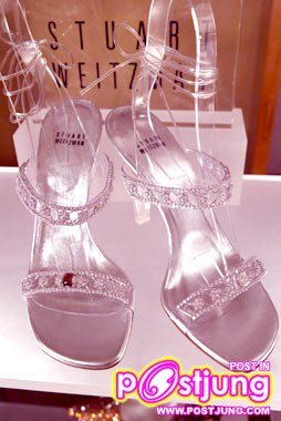 รองเท้าแก้วนางซินของเเท้ค่ะ อิอิ   ราคา เน็ตๆ ที่ US$2 ล้าน   รองเท้าส้นเรียวแหลมสูง 4 นิ้ว    ประดับด้วย 565 Platinum set Kwiat Diamon   ซึ่งชุดนี้รวมไปด้วย เพชรเม็ดใสๆ 55 กะรัต และเพชรเม็ดเบ้ง 5 กะรัตอีก 1 เม็ด   ผู้ดีไซน์มีชื่อว่า Stuart Weitzman ซึ่งผู้มีโอกาสสวมใส่คนแรกคือ   Alison Krauss นักร้องที่ถูก เสนอชื่อขึ้นรับ รางวัล เพลงประกอบภาพยนตร์ยอดเยี่ยม   เค้าร้องเพลงประกอบ Cold Mountain ใส่ไปงานประกาศรางวัล ออสการ์ปี 2004