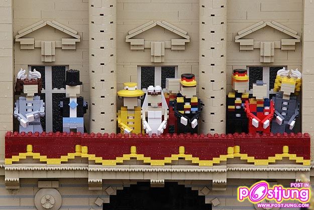 ภาพงานเสกสมรสของ เจ้าชายวิลเลี่ยมและเคท มิดเดิลตัน ในเมืองเลโก้