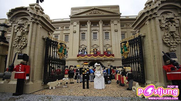 ภาพงานเสกสมรสของ เจ้าชายวิลเลี่ยมและเคท มิดเดิลตัน ในเมืองเลโก้