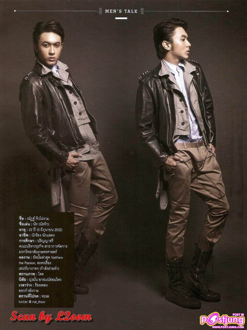 บทสัมภาษณ์ของผู้ชายมีฝัน..ณัฎฐ์ (นัททิว)  @ LIPS no.19 April 2011