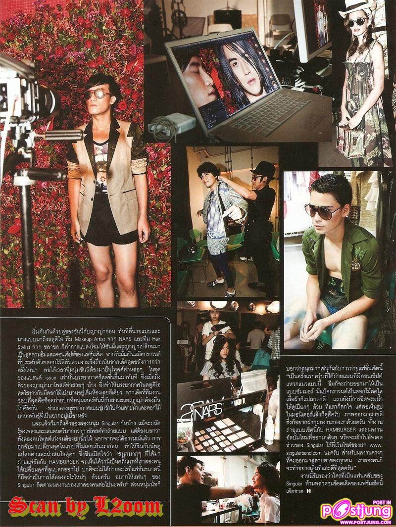 [Scan] Fasion:Secret Garden by ซันนี่ & ญาญ่า & ซิน-นัท(Singular) @HAMBURGER MAGAZINE no.154 April 2011