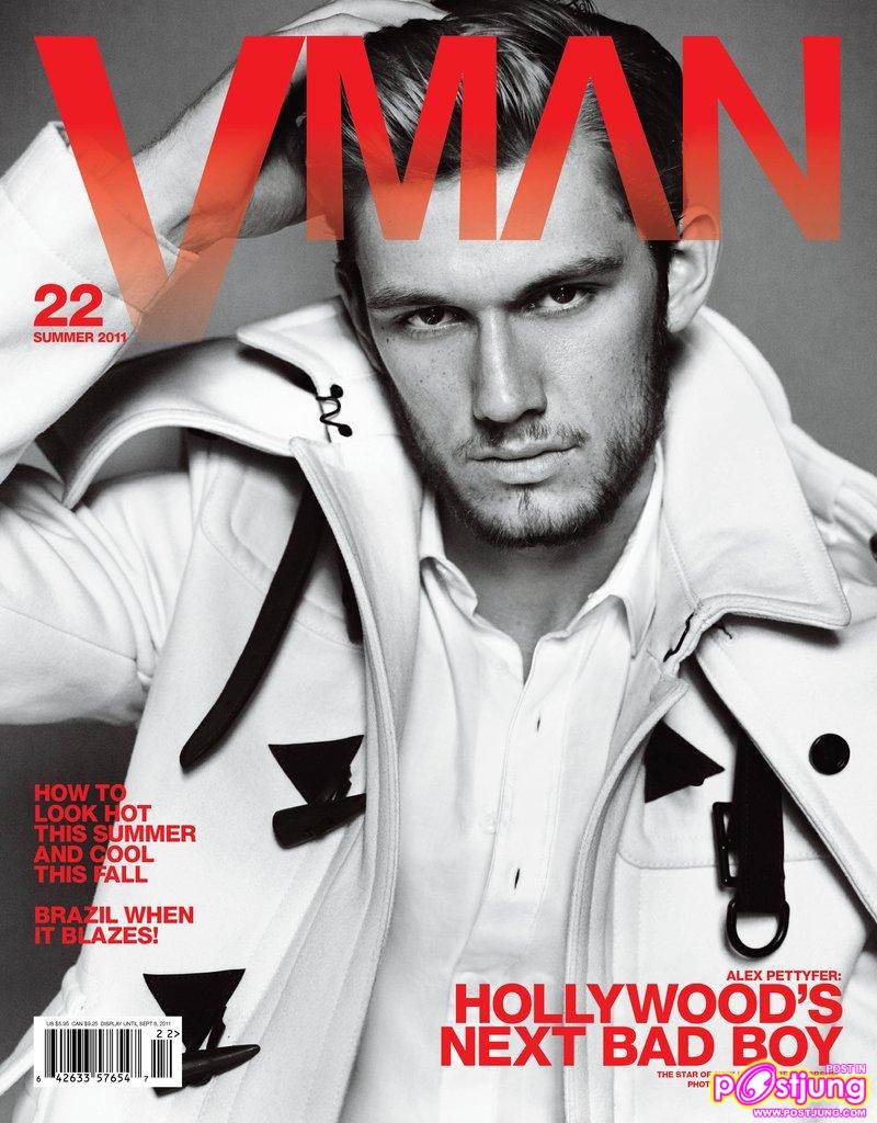 Alex Pettyfer photoshoot for VMAN Summer 2011